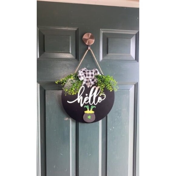Interchangeable Welcome Sign for Front Door Wooden Seasonal Welcome Sign Rustic - Picture 1 of 2